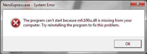 mfc100u-dll-error-nero
