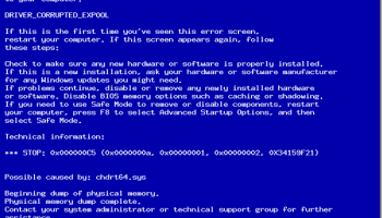 DRIVER_CORRUPTED_EXPOOL