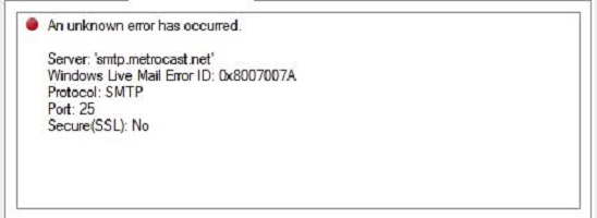 КОД ОШИБКИ 8007007 A