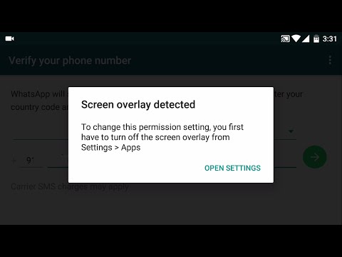 Screen overlay detected