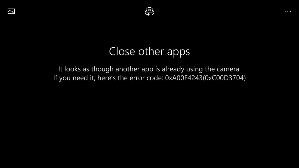 Ошибка 0xa00f4243 в приложении камера windows 10 как исправить