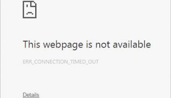 ERR_CONNECTION_TIMED_OUT