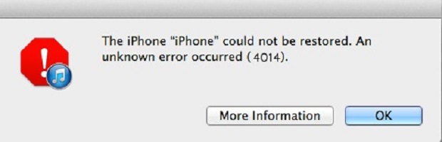 Ошибка 4003 при восстановлении iphone