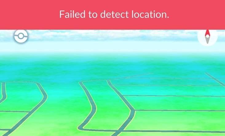 Failed to detect location в Pokemon Go