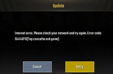 Internet error 154140712