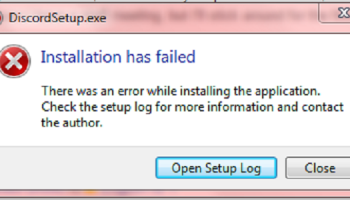 installation has failed