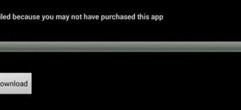 download failed because you may not have purchased this app
