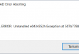 Unhandled e0434352h Exception
