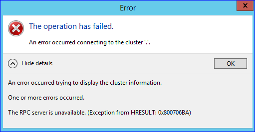 Failed hresult. Исправляем ошибку Hyper v. 0x800706ba Windows 10 как исправить. HRESULT 0x800736fd. "Server unavailable" message.