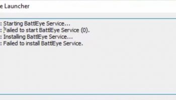 Failed to install BattlEye service