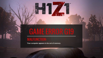 H1Z1 ошибка G19