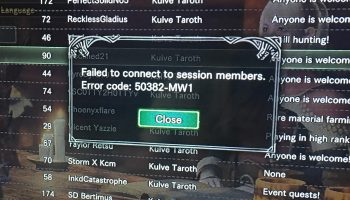 error code 50382-MW1