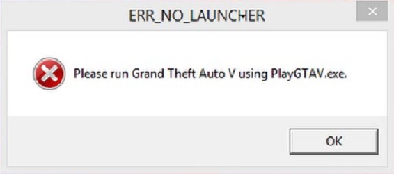 ERR_NO_LAUNCHER в GTA 5