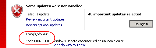 0x800703f0