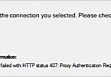 407 proxy authentication required