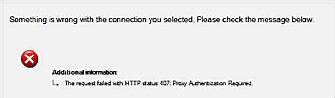 407 proxy authentication required