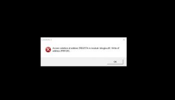 Access violation at address 59BE257A in module 'atioglxx.dll'