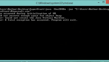 error occurred during initialization of vm