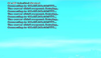 The server didn’t respond. Retrying