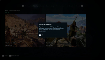 Ошибки 0x00200101 в игре Assassin’s Creed Odyssey