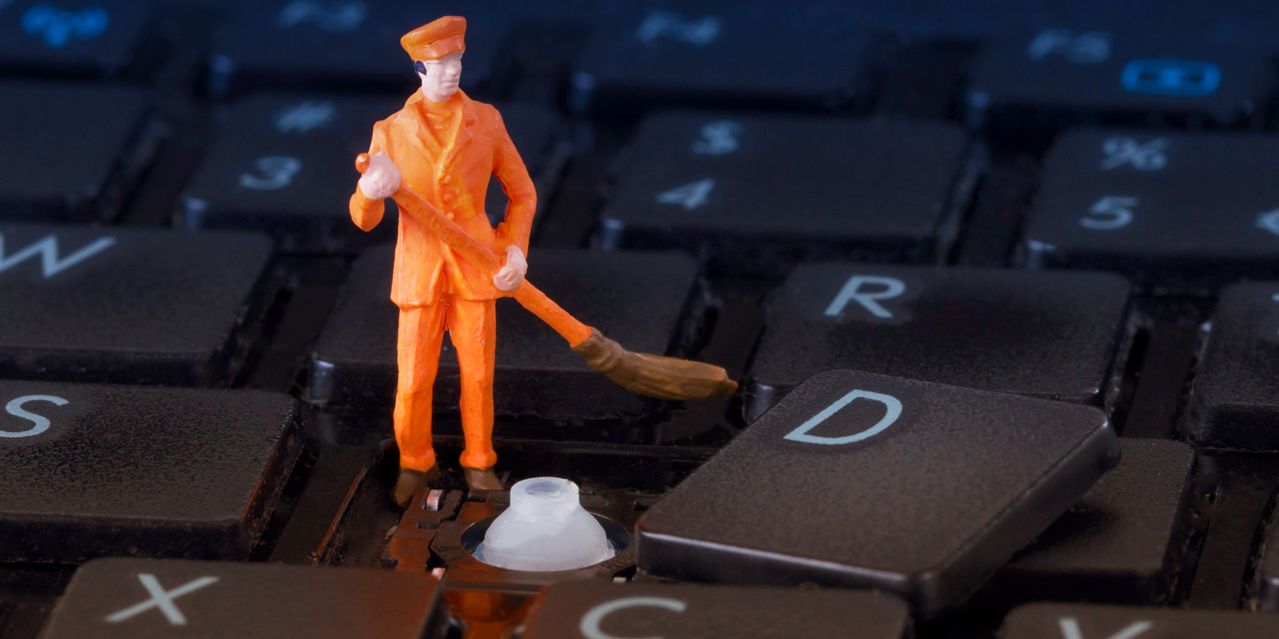 Чистка клавиш