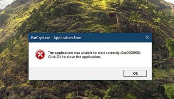 Ошибка 0xc0000906