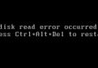 A disk read error occurred
