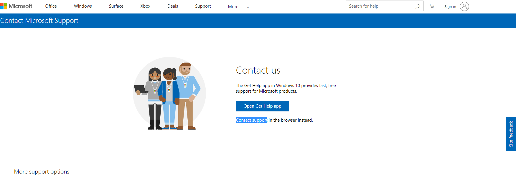 C support microsoft. MS-contact-support.