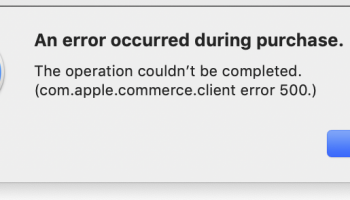 com.apple.commerce.client 500