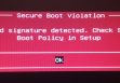 Secure Boot Violation
