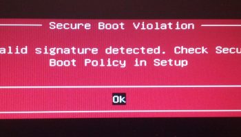 Secure Boot Violation