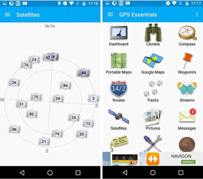 Полные измерения gnss что это android