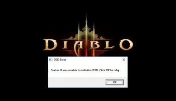 Diablo III was Unable to Initialize D3D