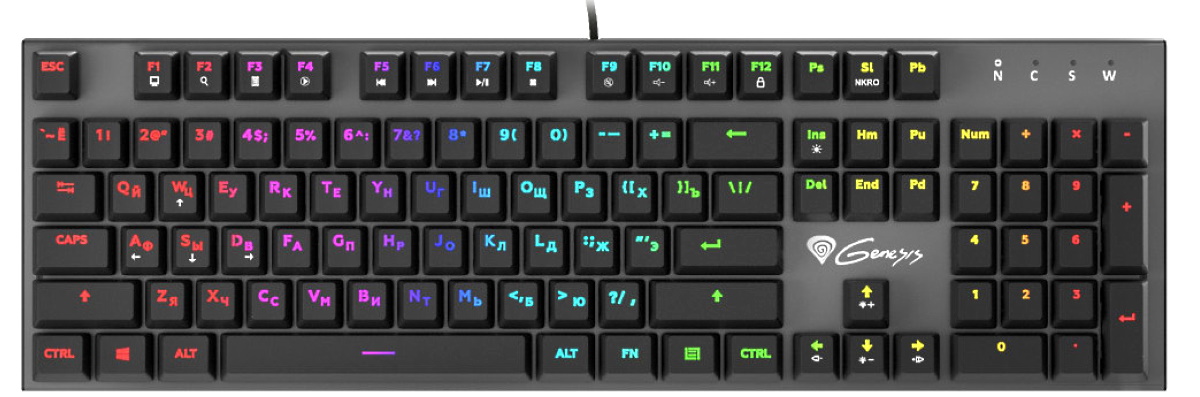 Genesis THOR 300 RGB (OUTEMU BLUE SWITCH)