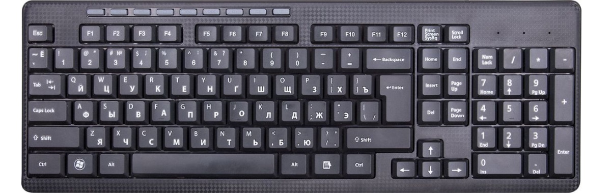 Ritmix RKB-255W Black USB