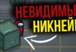 невидимый никнейм в Among Us