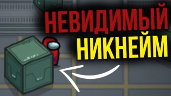 невидимый никнейм в Among Us