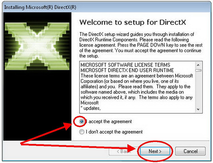 переустанавливаем DirectX 12