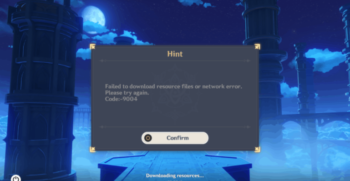 код ошибки 9004 Genshin Impact
