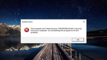 Как исправить ошибку VCRUNTIME140_1.dll
