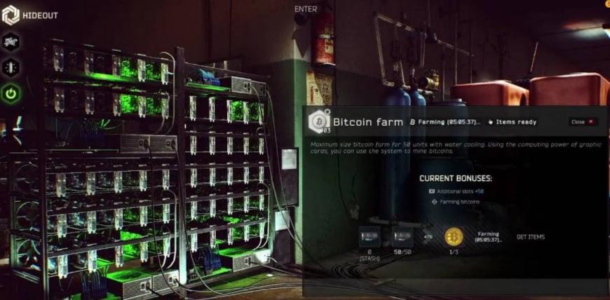 How to mine bitcoins in Escape From Tarkov