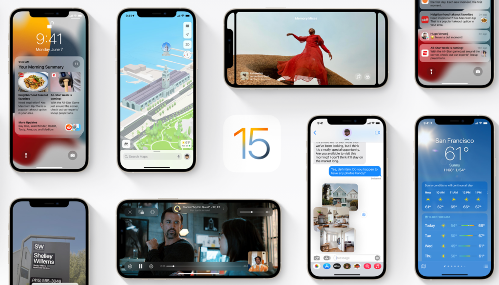 Также доступно обновить до ios 15