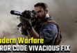 ошибка Vivacious в Call of Duty: Modern Warfare
