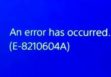 ошибка PSN E-8210604A на PS4, PS5