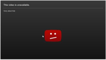 Video Is Unavailable на YouTube