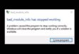 Bad Module Info
