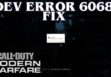 ошибка 6068 в Call of Duty: Modern Warfare