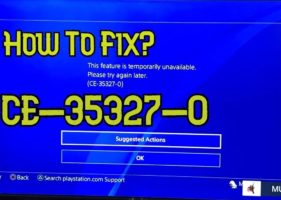 Ошибка CE-35327-0 на PlayStation 4