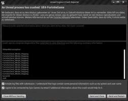 fortnite crash reporter