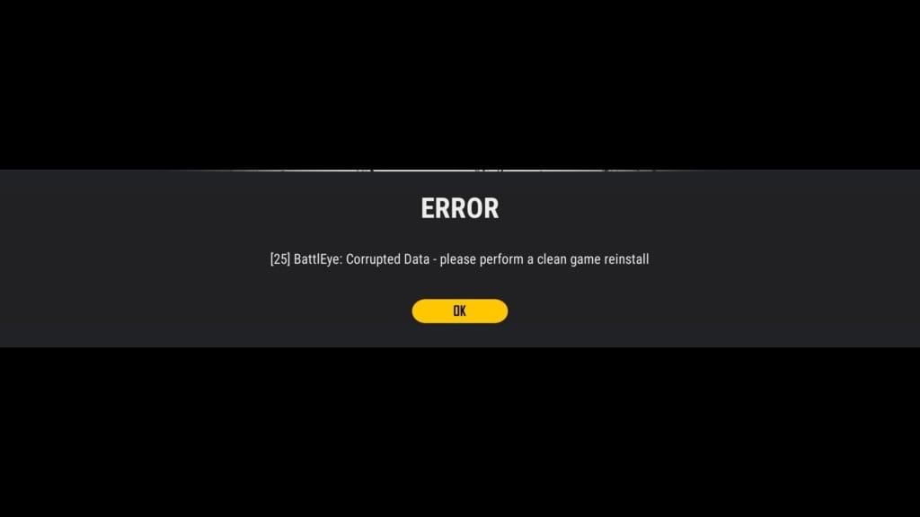 «25 BattlEye Corrupted Data»